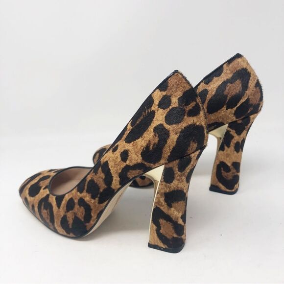 KARL LAGERFELD | Clari5 Leopard Animal Print Block Heel Pumps Women’s Size 8 - Picture 5 of 10